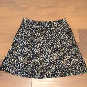 LOFT high-waisted colorful skirt